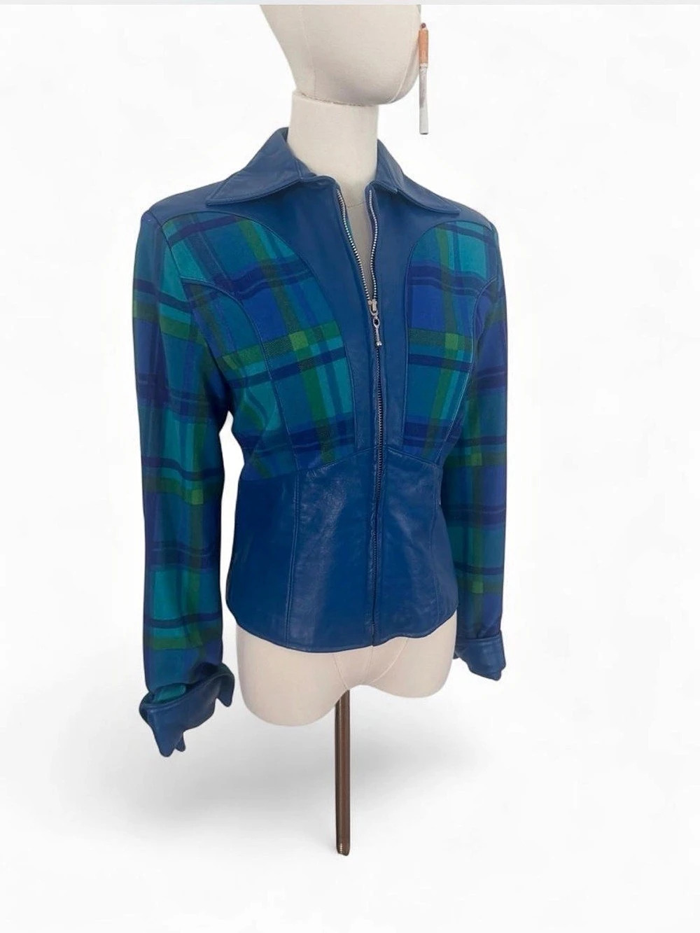 CACHE leather corset jacket